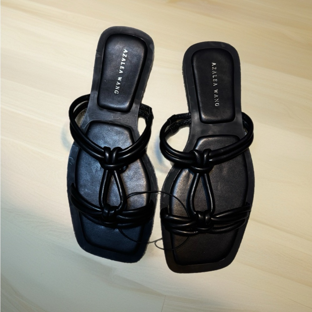 Azalea‎ Wang Black Women's Knot Sandals